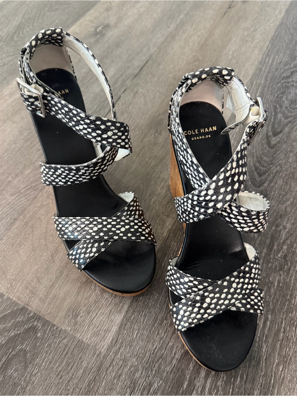 Cole Haan Women's Jillian Cork Wedge Sandals size 7